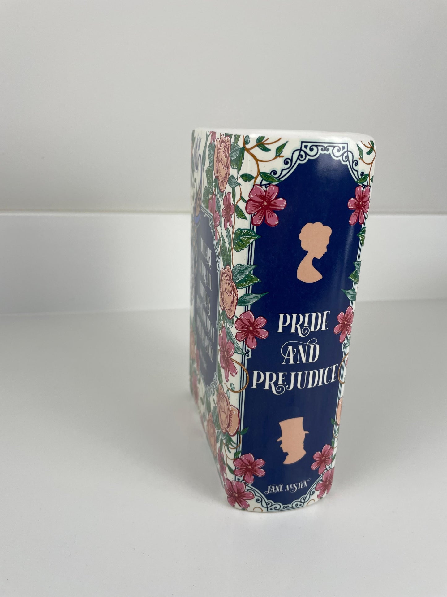 Ceramic Pride and Prejudice Book Vase