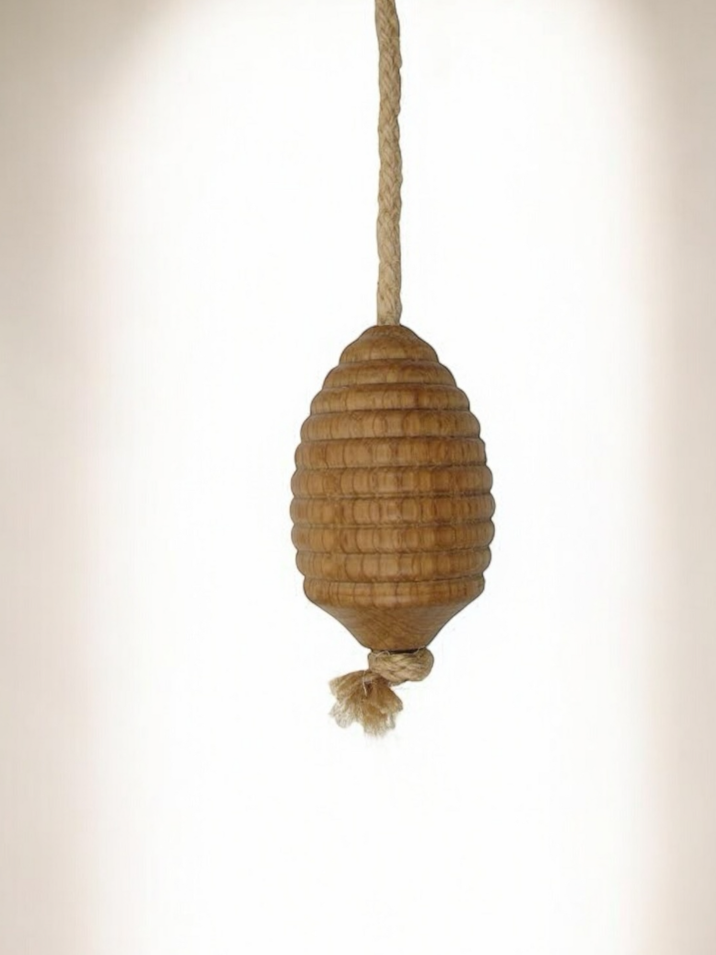 Oak Beehive Light Pull (With Rope)