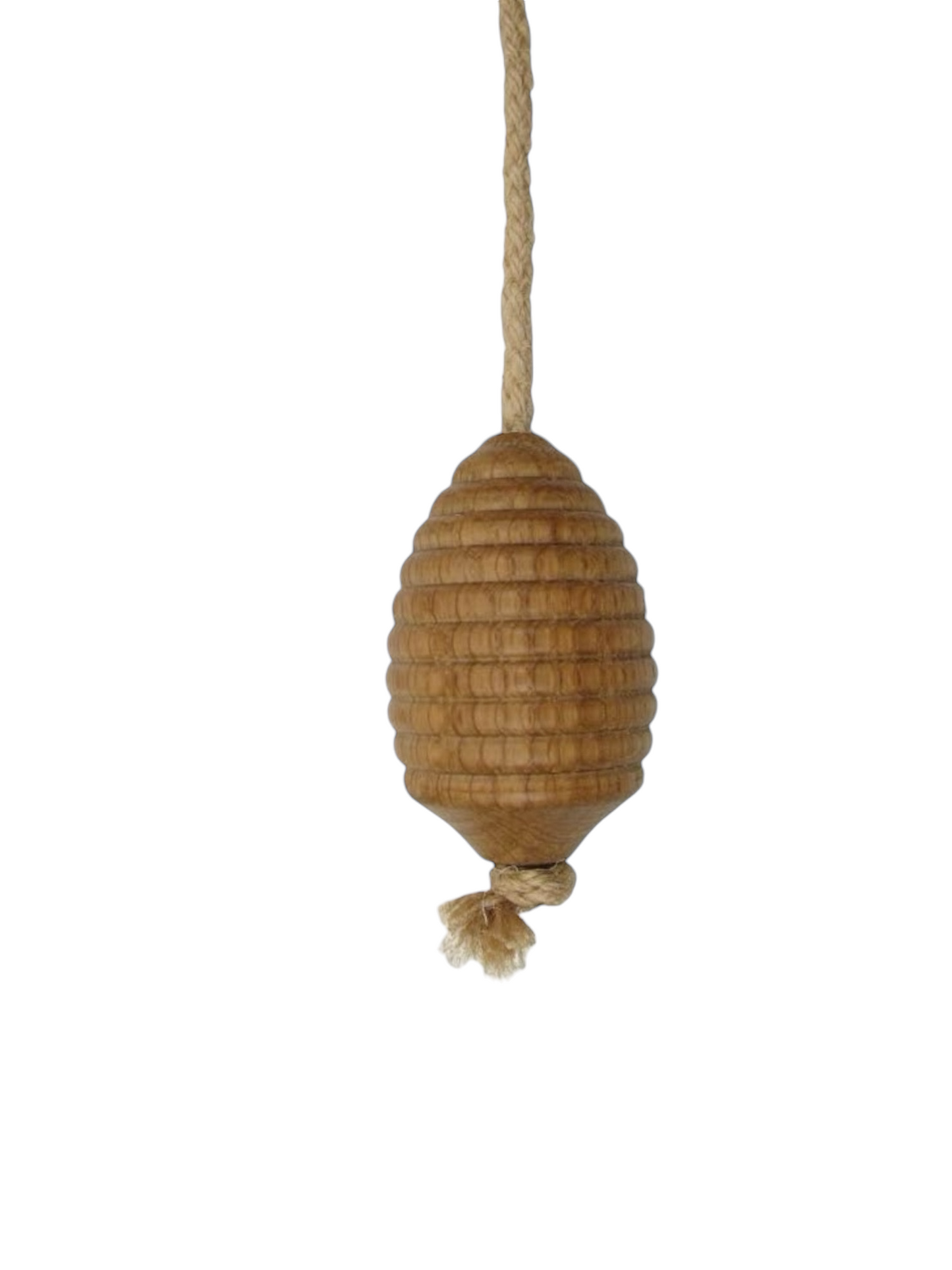 Oak Beehive Light Pull (With Rope)