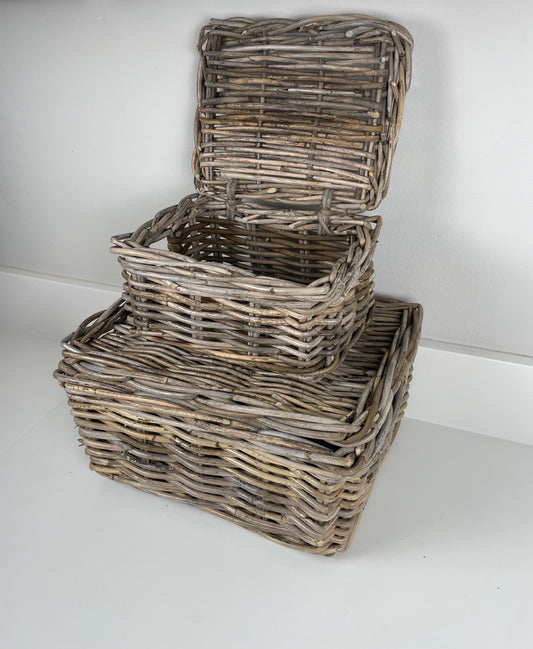 Wilmslow Storage Baskets | Set of Two | Rattan