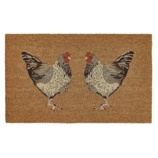 My Mat Printed Coir Chickens: 45x75