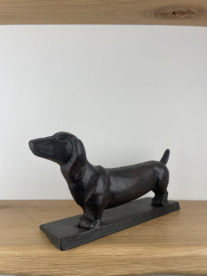 Cast Iron Dachshund Doorstop