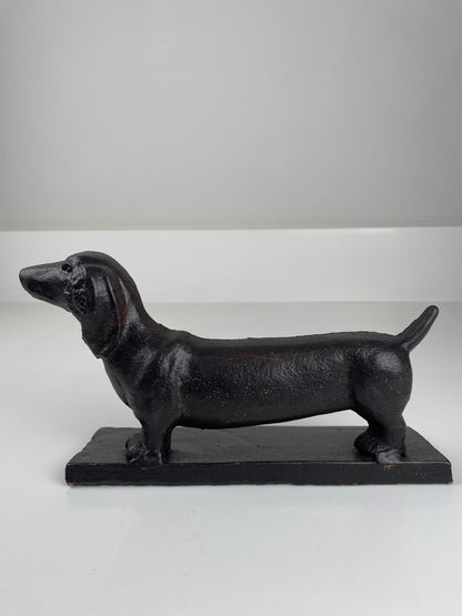 Cast Iron Dachshund Doorstop