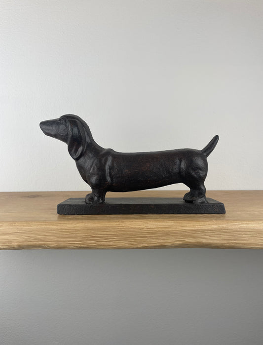 Cast Iron Dachshund Doorstop