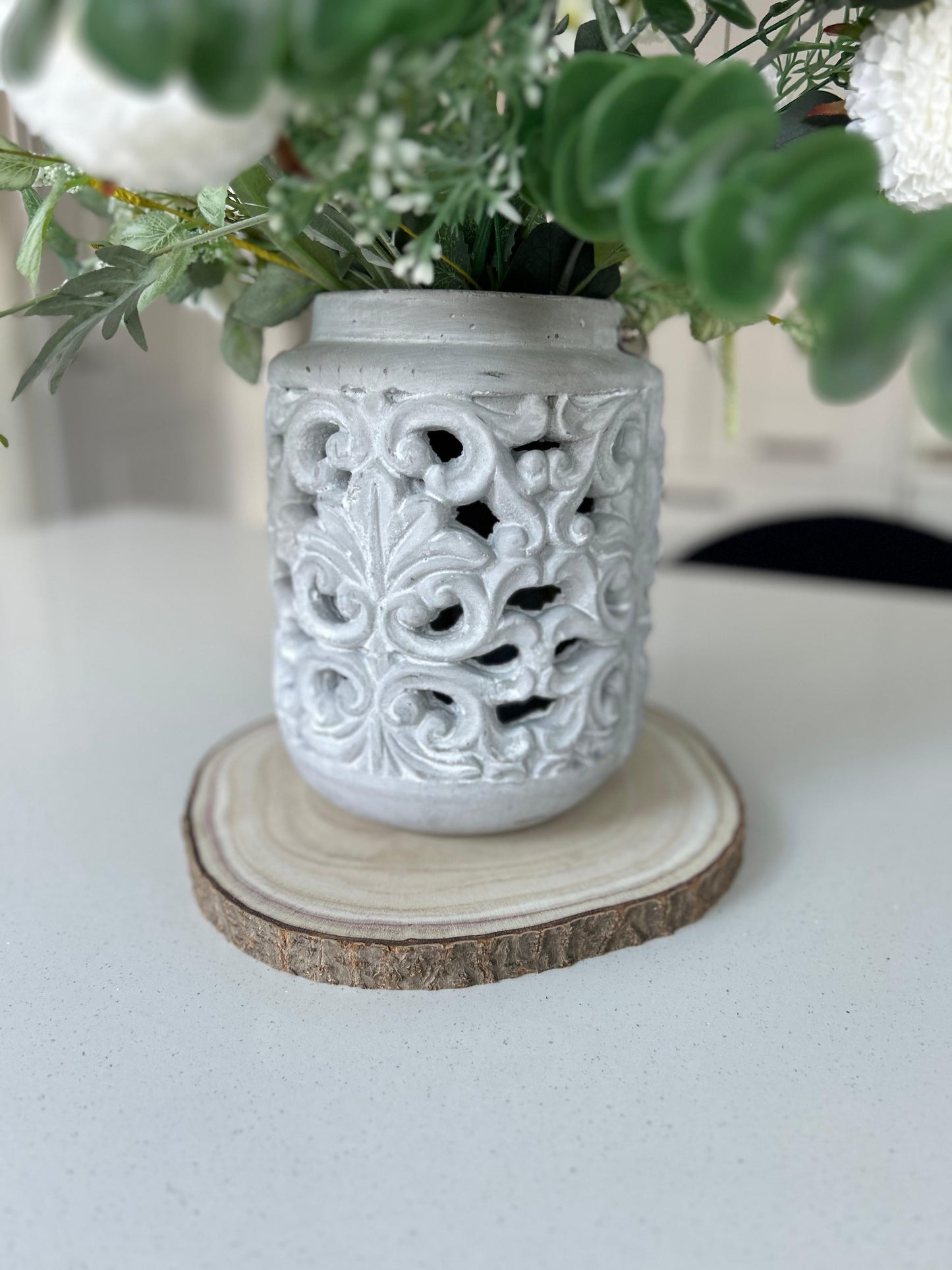 Natural Wood Centrepiece