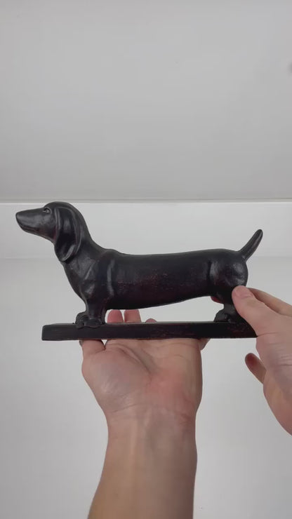Cast Iron Dachshund Doorstop